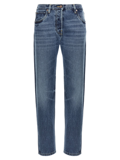 Jean droit en coton bleu Prada