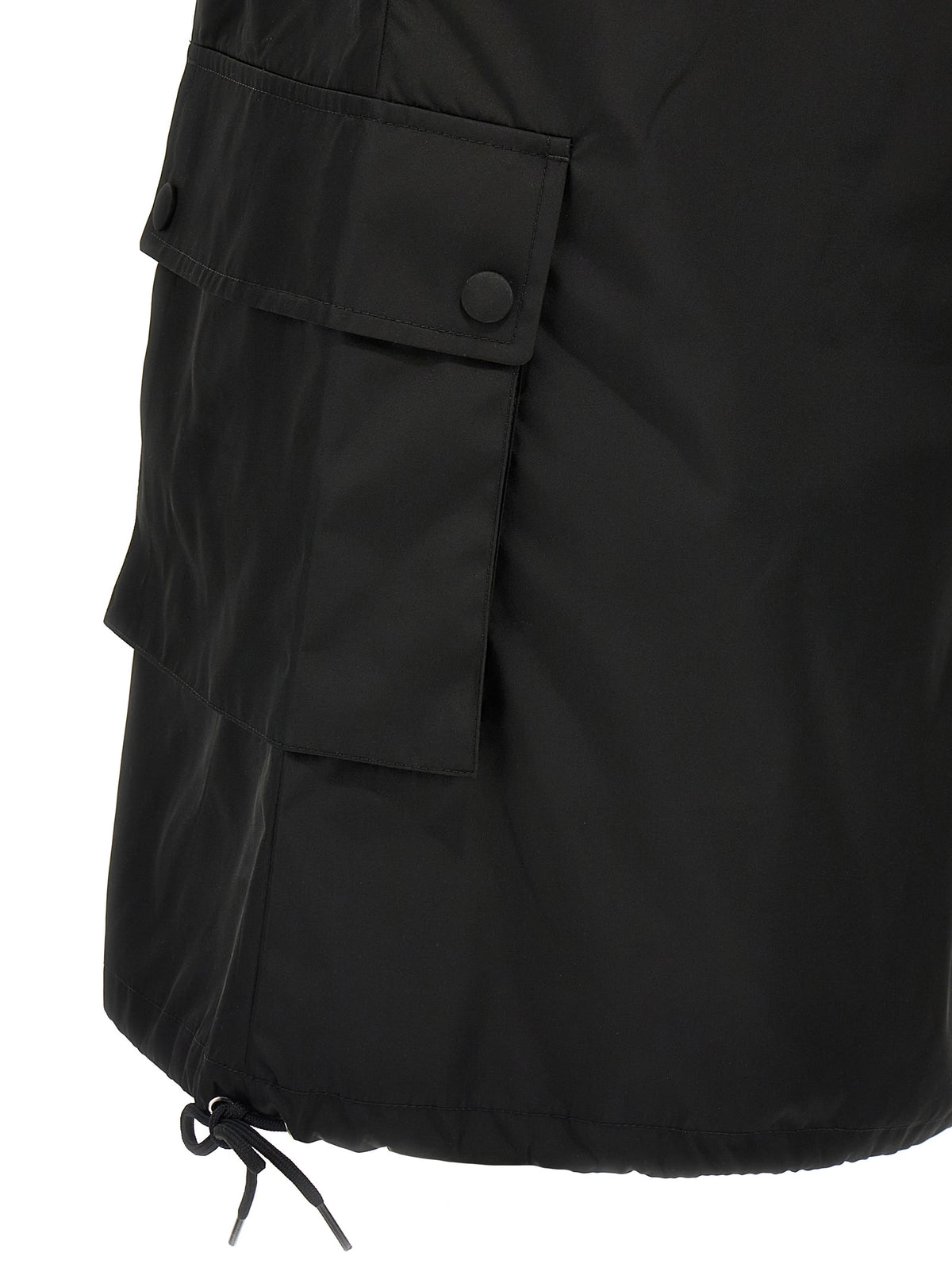 Vestido Corto Prada Negro En Poliamida Silueta Moderna