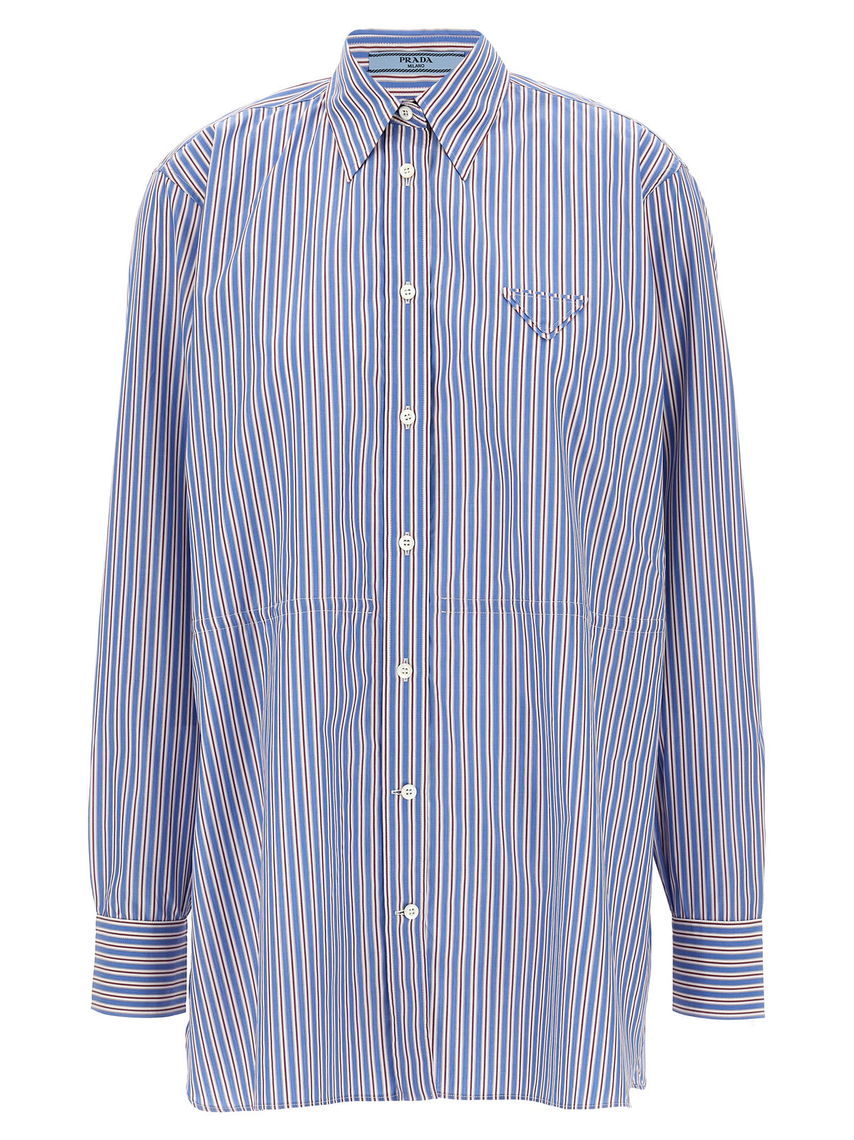 Blusa De Algodón Multicolor Prada Con Diseño Versátil