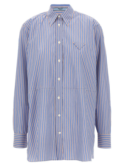 Blusa De Algodón Multicolor Prada Con Diseño Versátil