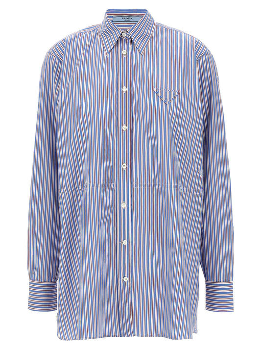 Blusa De Algodón Multicolor Prada Con Diseño Versátil