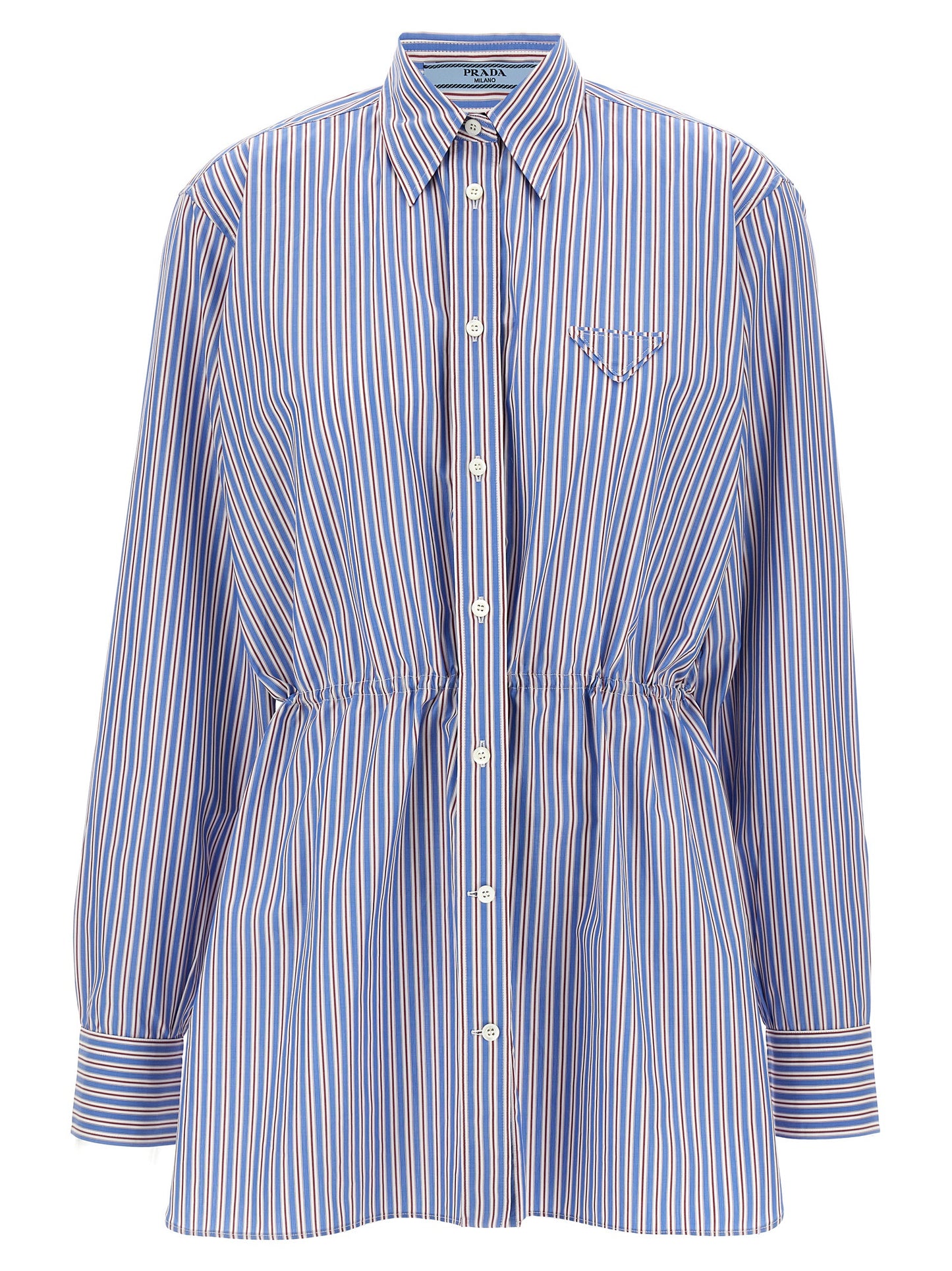 Blusa De Algodón Multicolor Prada Con Diseño Versátil