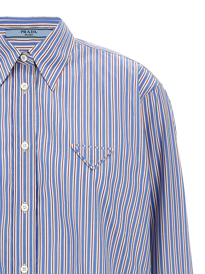 Blusa De Algodón Multicolor Prada Con Diseño Versátil