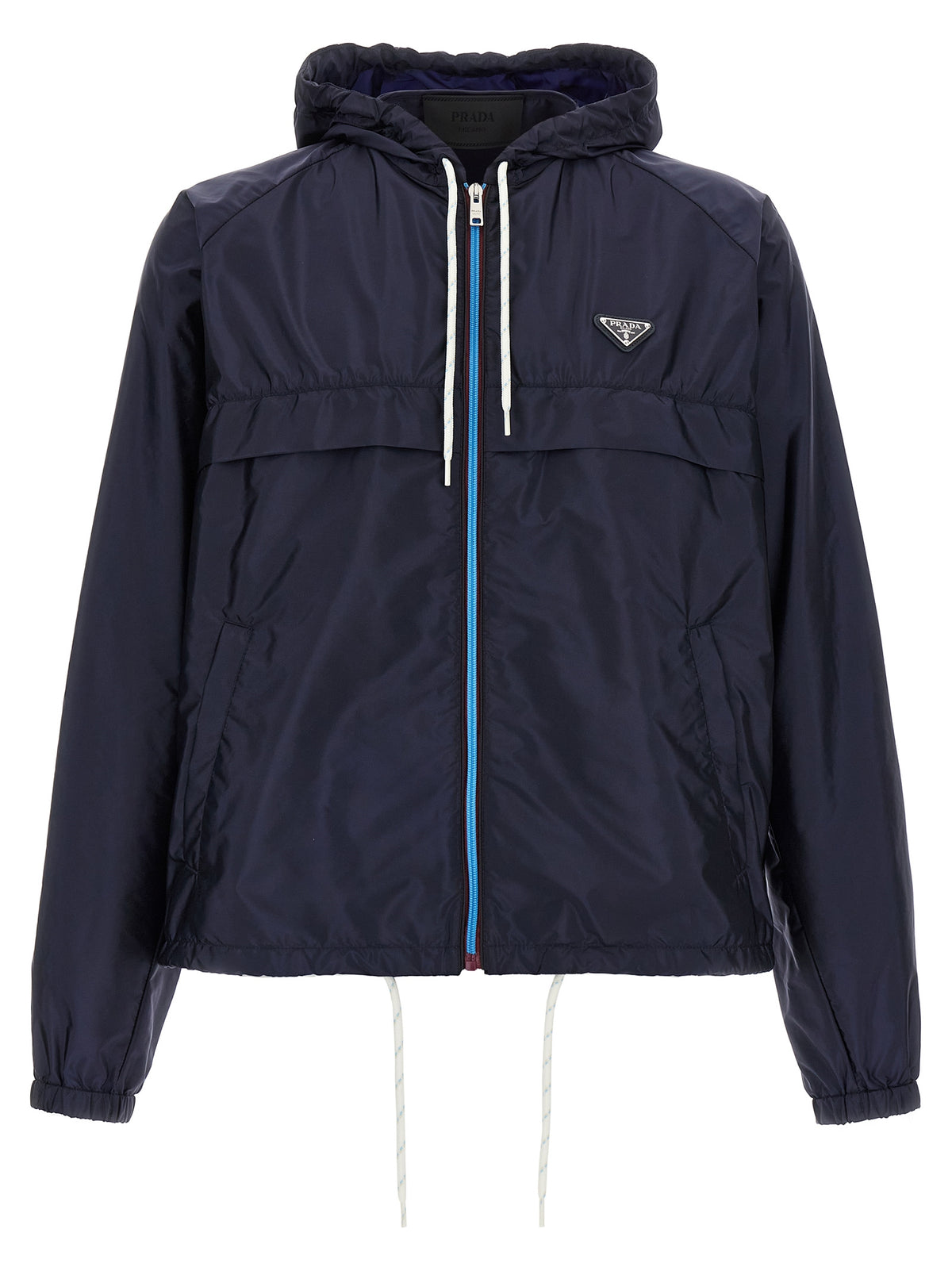 Chaqueta De Poliamida Reciclada Color Azul De Prada