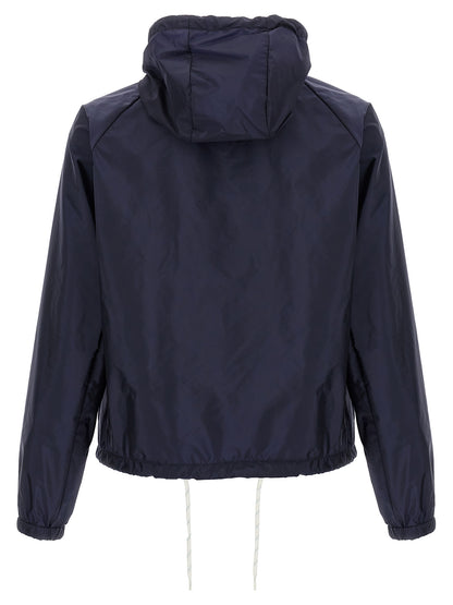 Chaqueta De Poliamida Reciclada Color Azul De Prada