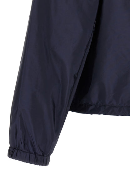 Chaqueta De Poliamida Reciclada Color Azul De Prada