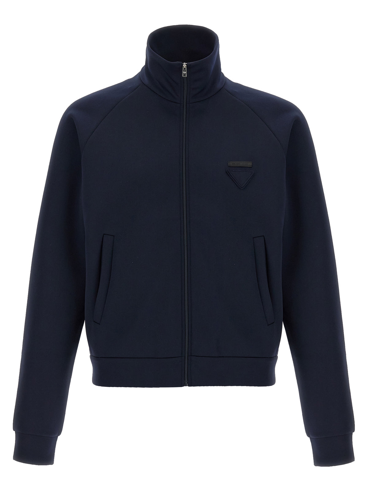 Prada Sudadera De Poliéster Azul - Diseño Depurado Moderno
