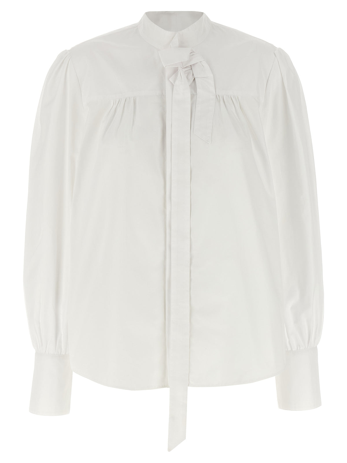 Blusa De Algodón Prada En Blanco Prenda Superior Mujer
