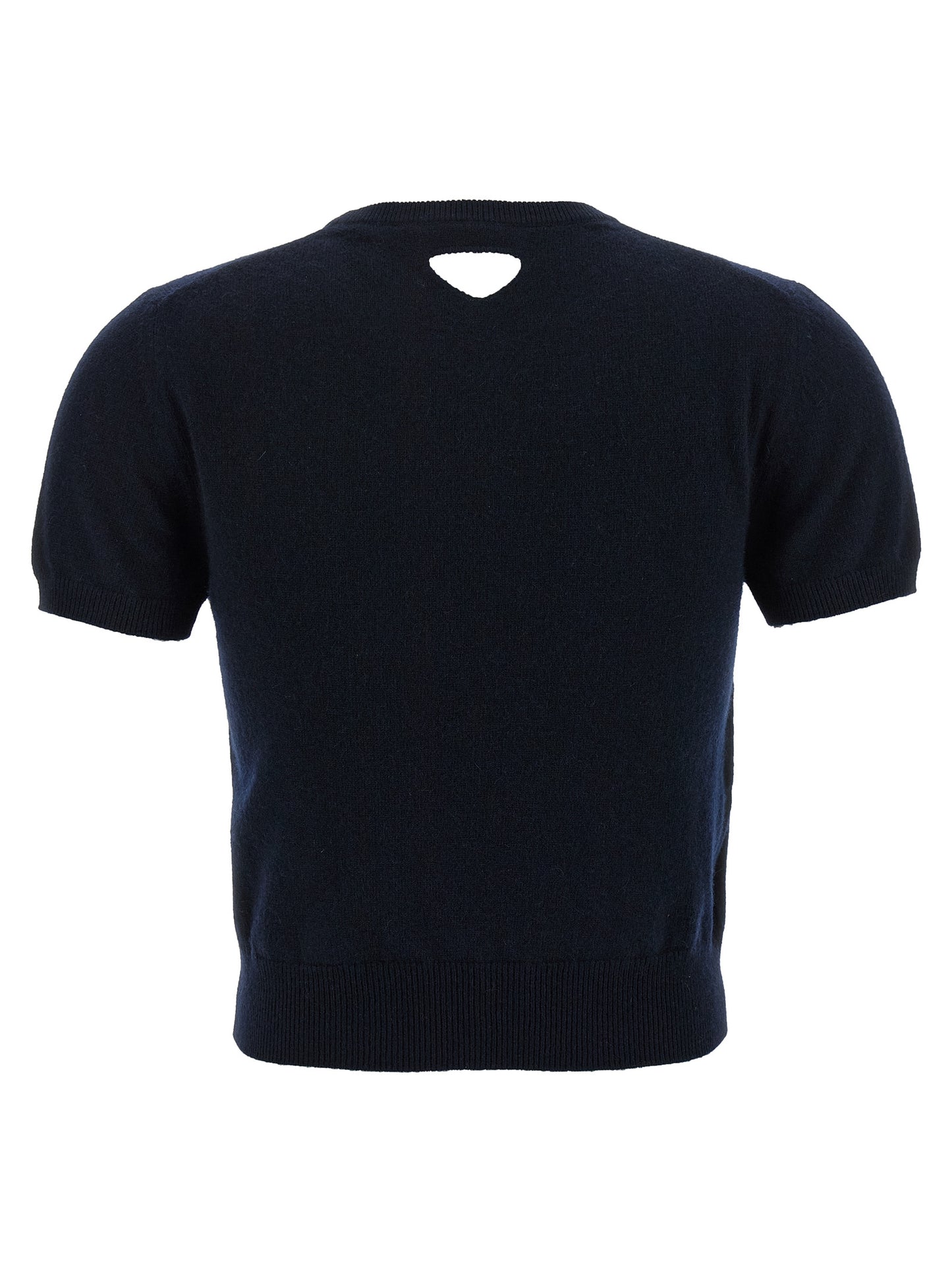 Prada Contemporary Design Blue Cashmere Cardigan