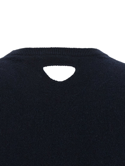 Prada Contemporary Design Blue Cashmere Cardigan