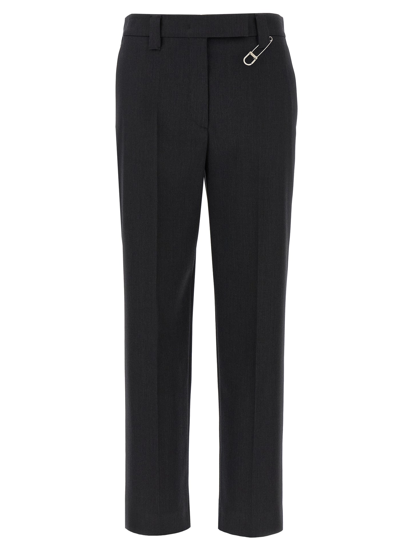 Prada Grey Virgin Wool Dress Pants