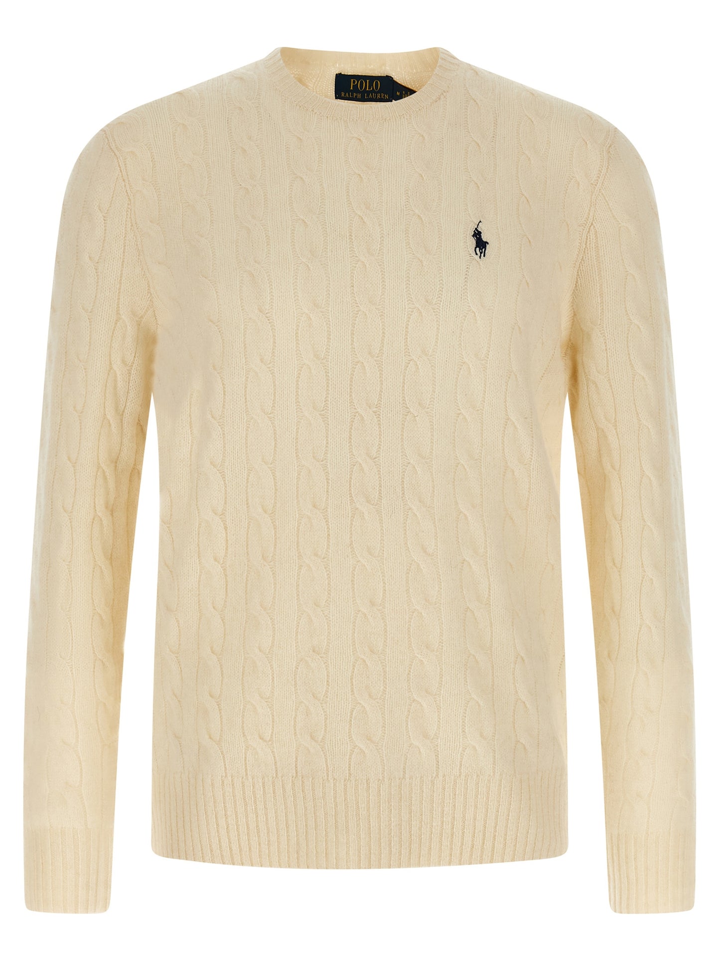 Polo Ralph Lauren Cardigan Lana Blanco - Regulación Térmica Cuello Redondo