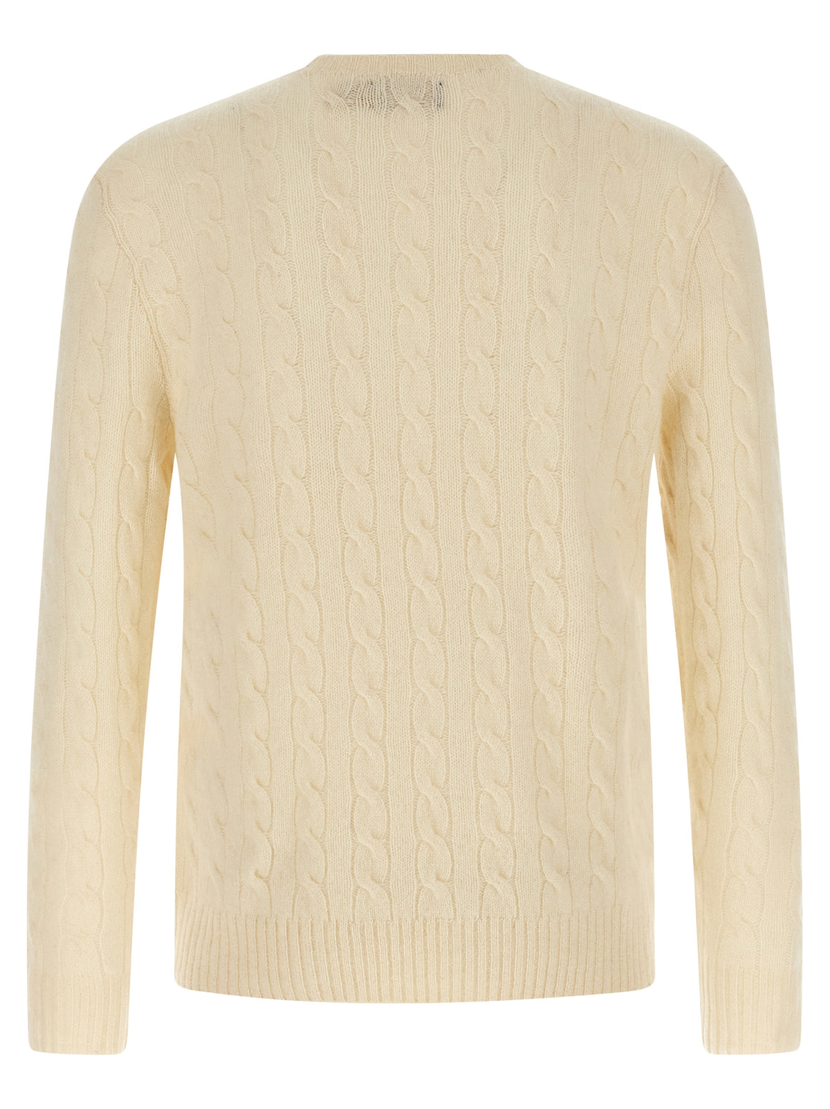 Polo Ralph Lauren Cardigan Lana Blanco - Regulación Térmica Cuello Redondo
