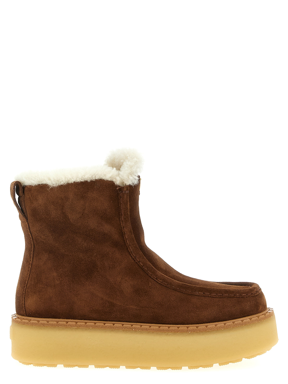 Prada Ankle Boots in Brown Calfskin