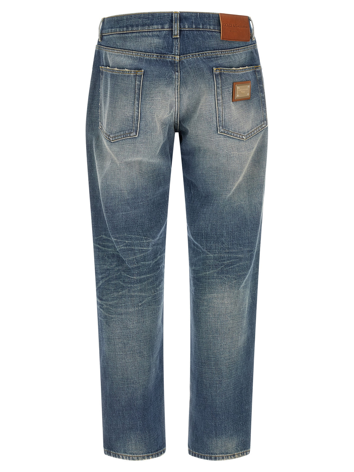 Dolce & Gabbana Vaqueros De Corte Relajado De Algodón Azul