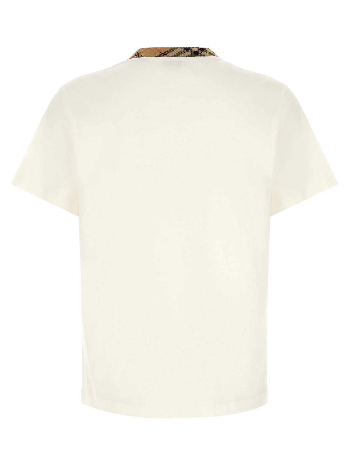 Camiseta Burberry De Algodón Beige Prenda Superior Básica