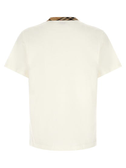 Camiseta Burberry De Algodón Beige Prenda Superior Básica