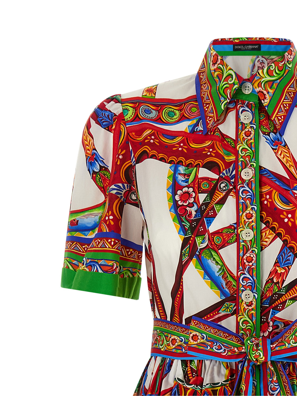Robe midi Dolce & Gabbana en coton multicolore