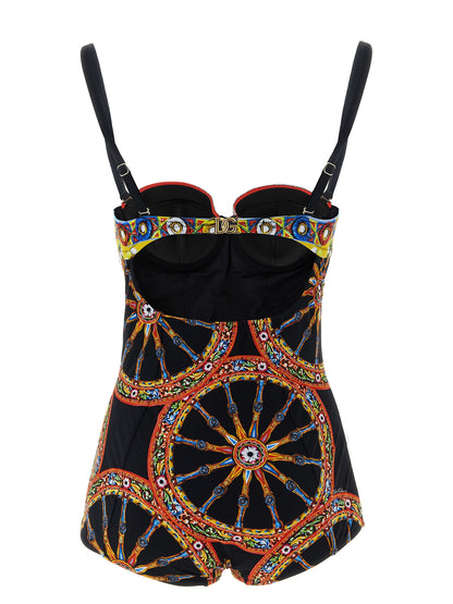 Dolce & Gabbana Maillot Une Pièce - Multicolore En Polyamide