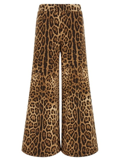 Pantalon Casual En Coton Marron Dolce & Gabbana