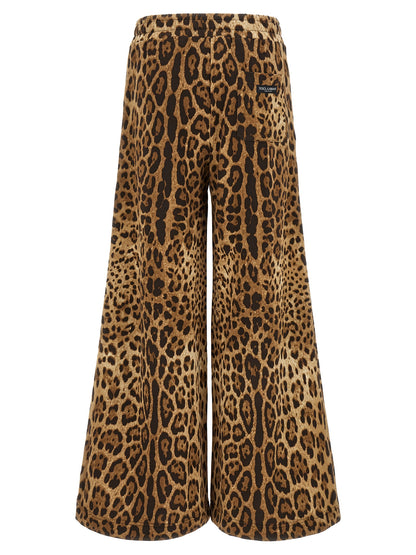 Pantalon Casual En Coton Marron Dolce & Gabbana