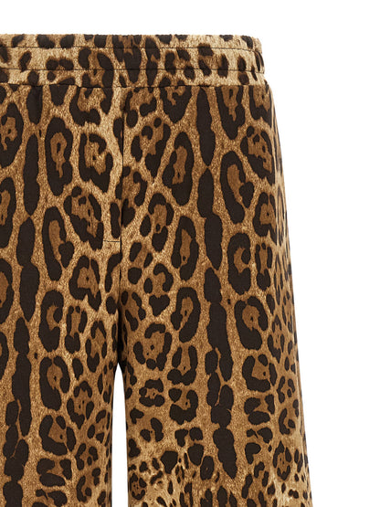 Pantalon Casual En Coton Marron Dolce & Gabbana
