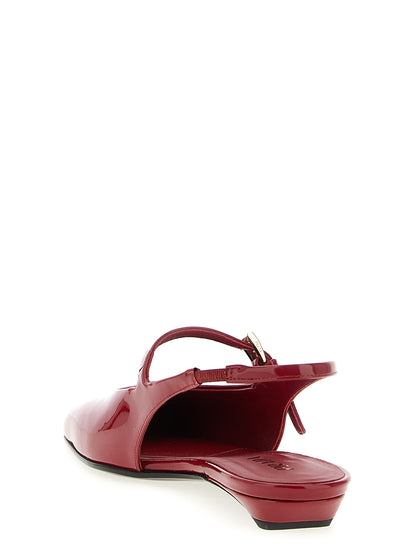 Prada Zapatillas Ballet De Piel De Ternera Multicolor