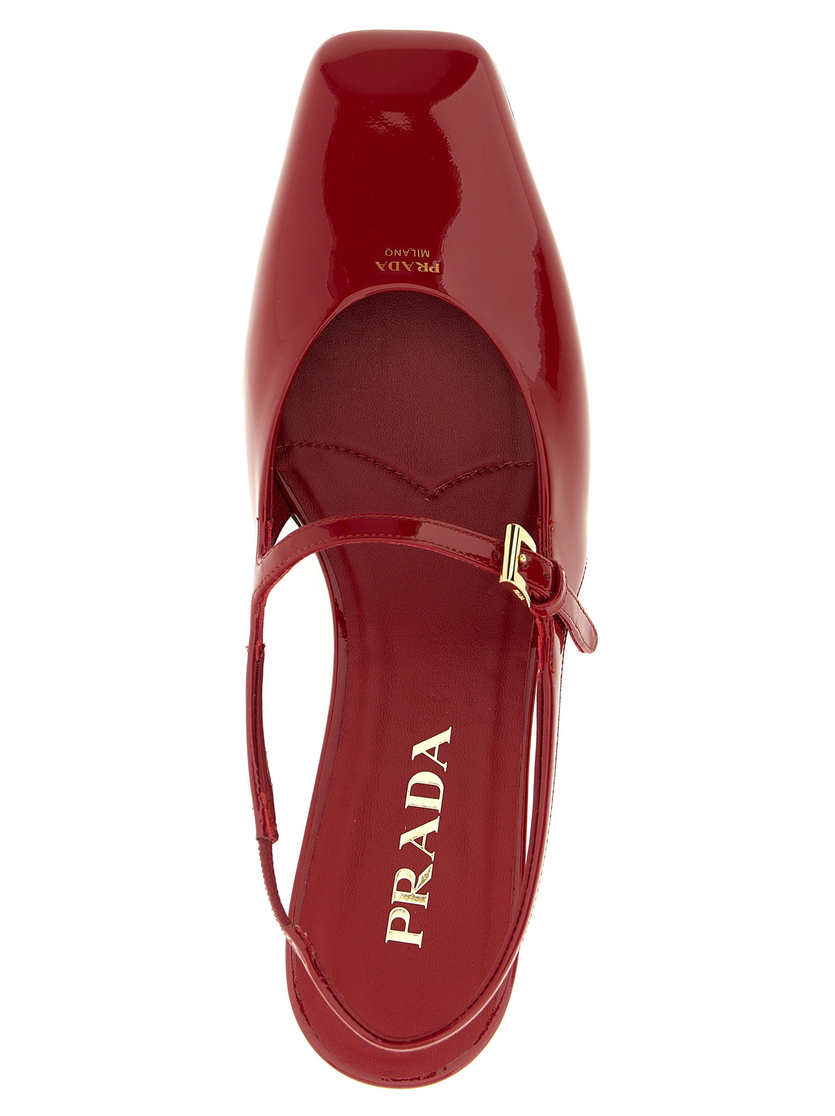 Prada Zapatillas Ballet De Piel De Ternera Multicolor