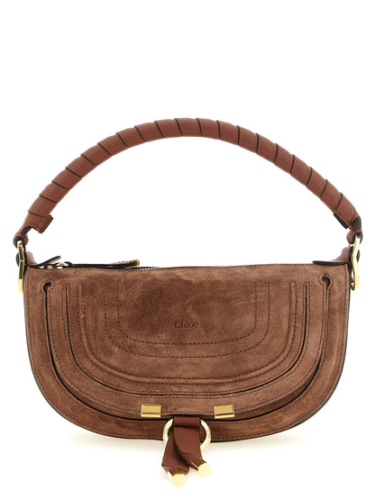 Chloé Marcie Shoulder Bag in Brown Calfskin