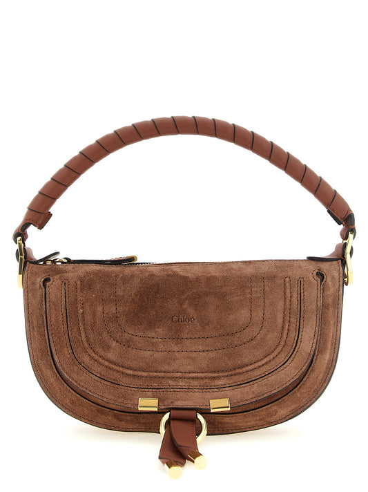 Bolso De Hombro Chloé Modelo Marcie En Piel De Becerro Marrón