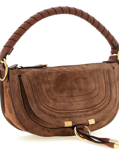 Chloé Marcie Shoulder Bag in Brown Calfskin
