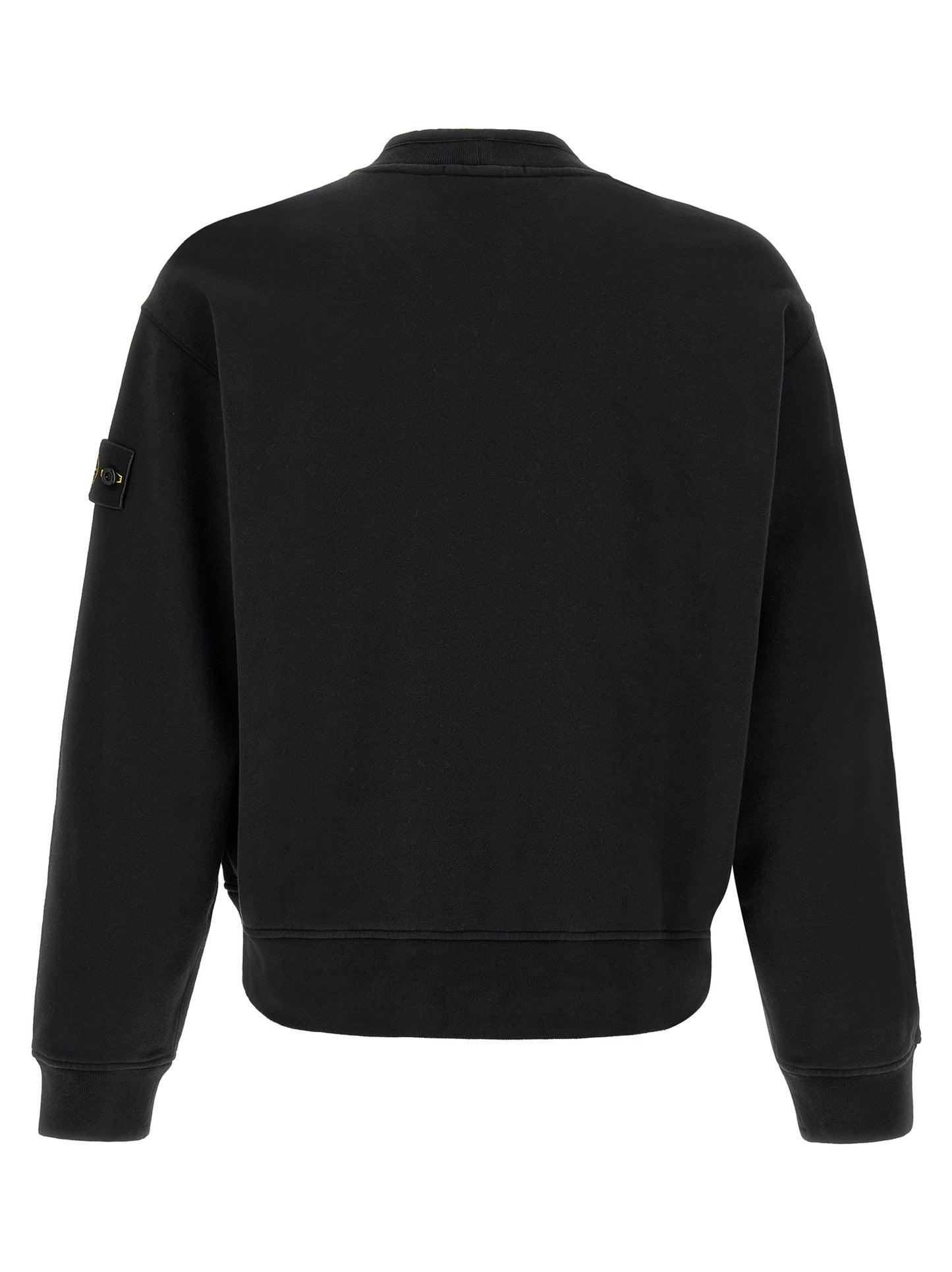 Stone Island Modern Style Black Cotton Sweatshirt