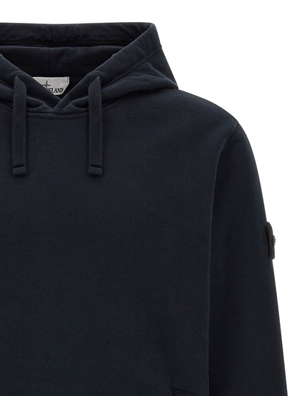 Sweat-shirt Stone Island en Coton Bleu Basique