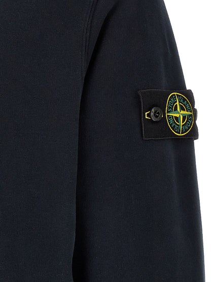 Sweat-shirt Stone Island en Coton Bleu Basique