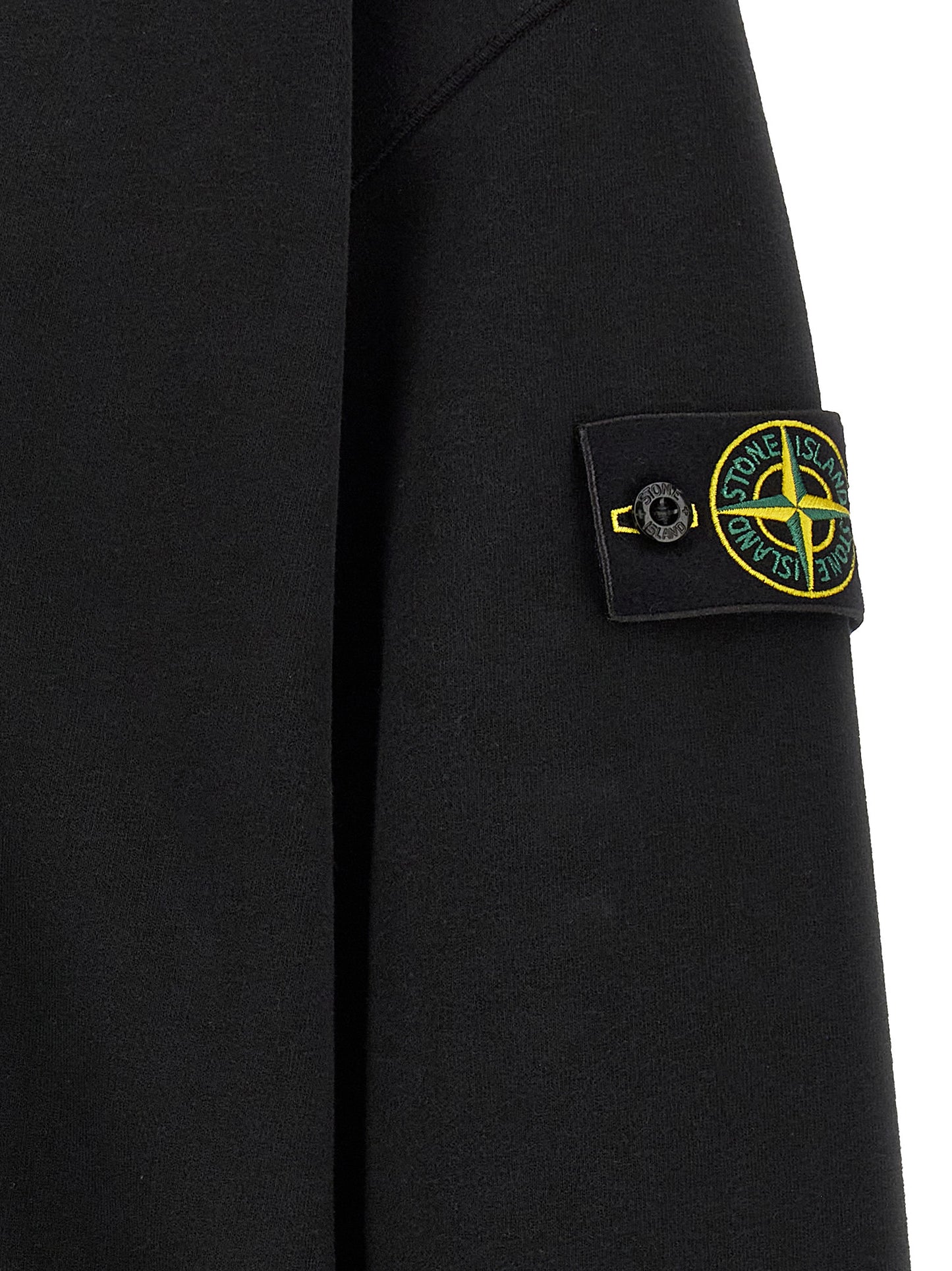 Stone Island Modern Style Black Cotton Sweatshirt
