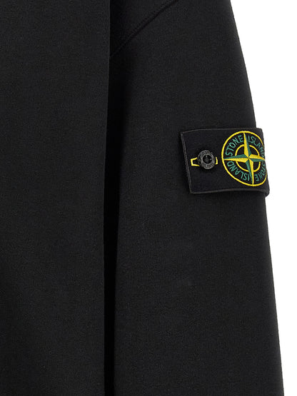 Stone Island Modern Style Black Cotton Sweatshirt