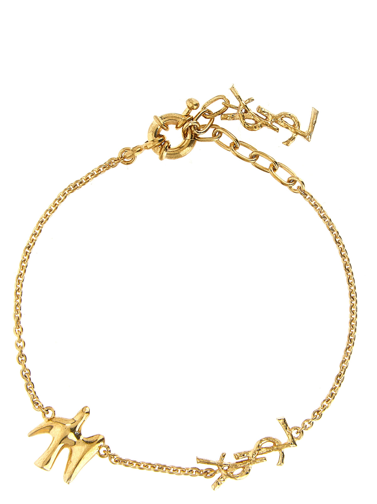 Saint Laurent Gold-Tone Brass Bangle Bracelet