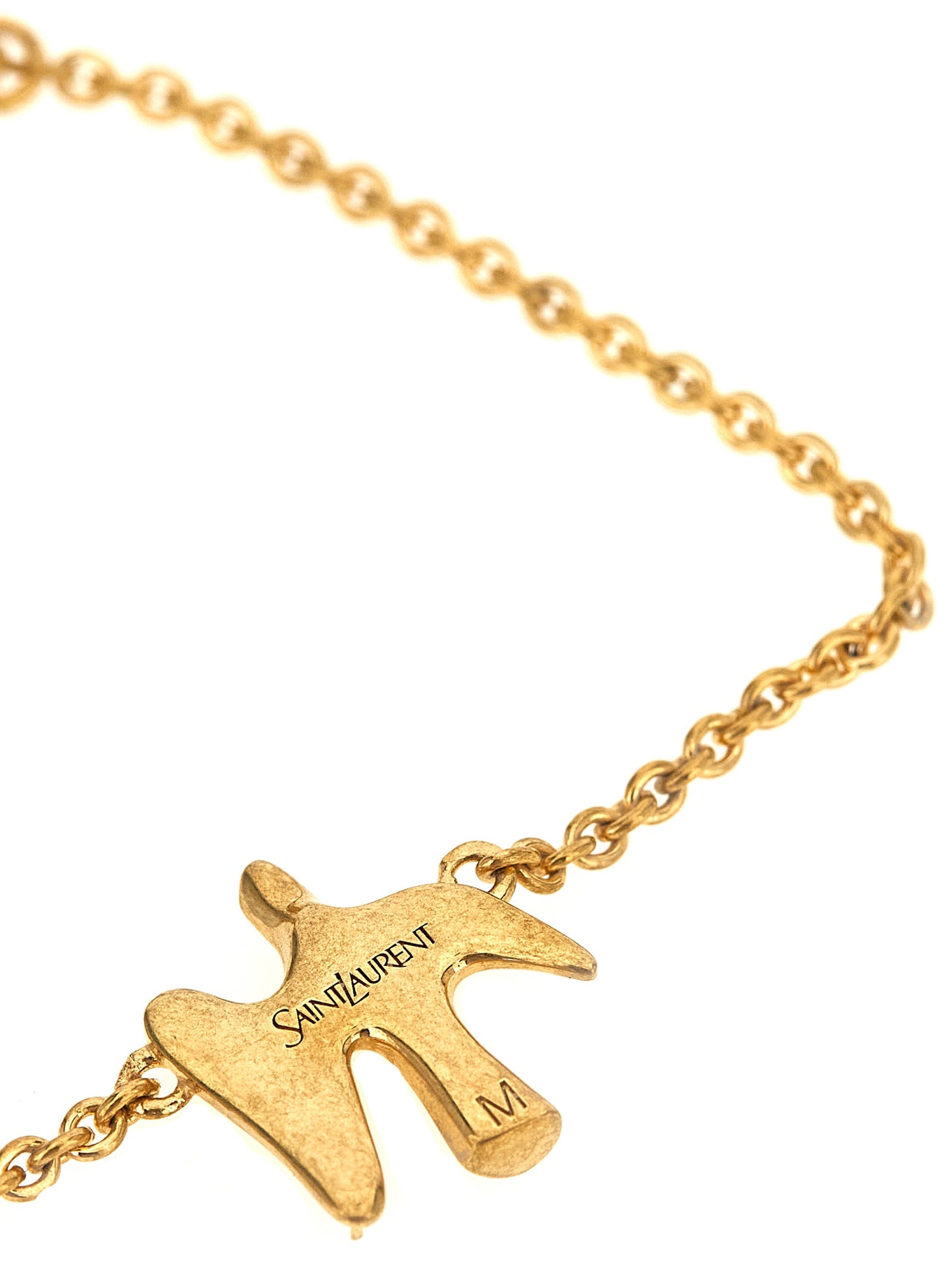 Saint Laurent Gold-Tone Brass Bangle Bracelet