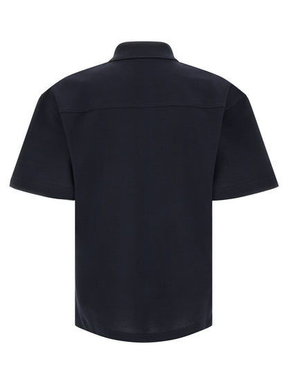 T-shirt Polo Saint Laurent Bleu En Coton Piqué