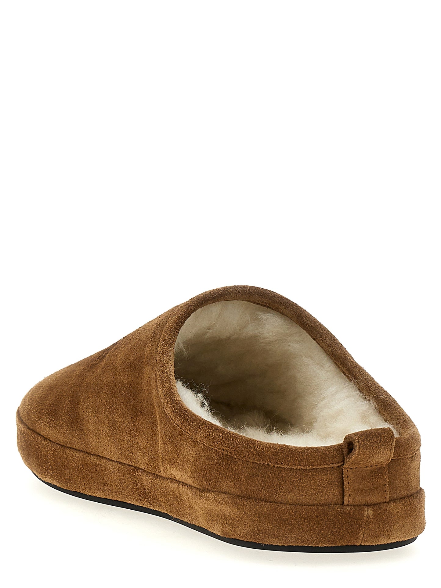 Mules Balenciaga Alaska Sabots De Piel De Becerro Marrón