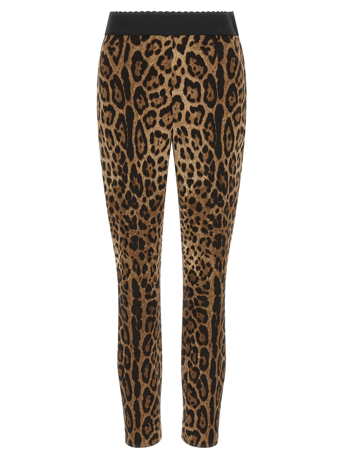 Leggings De Viscosa En Tono Marrón De Dolce & Gabbana