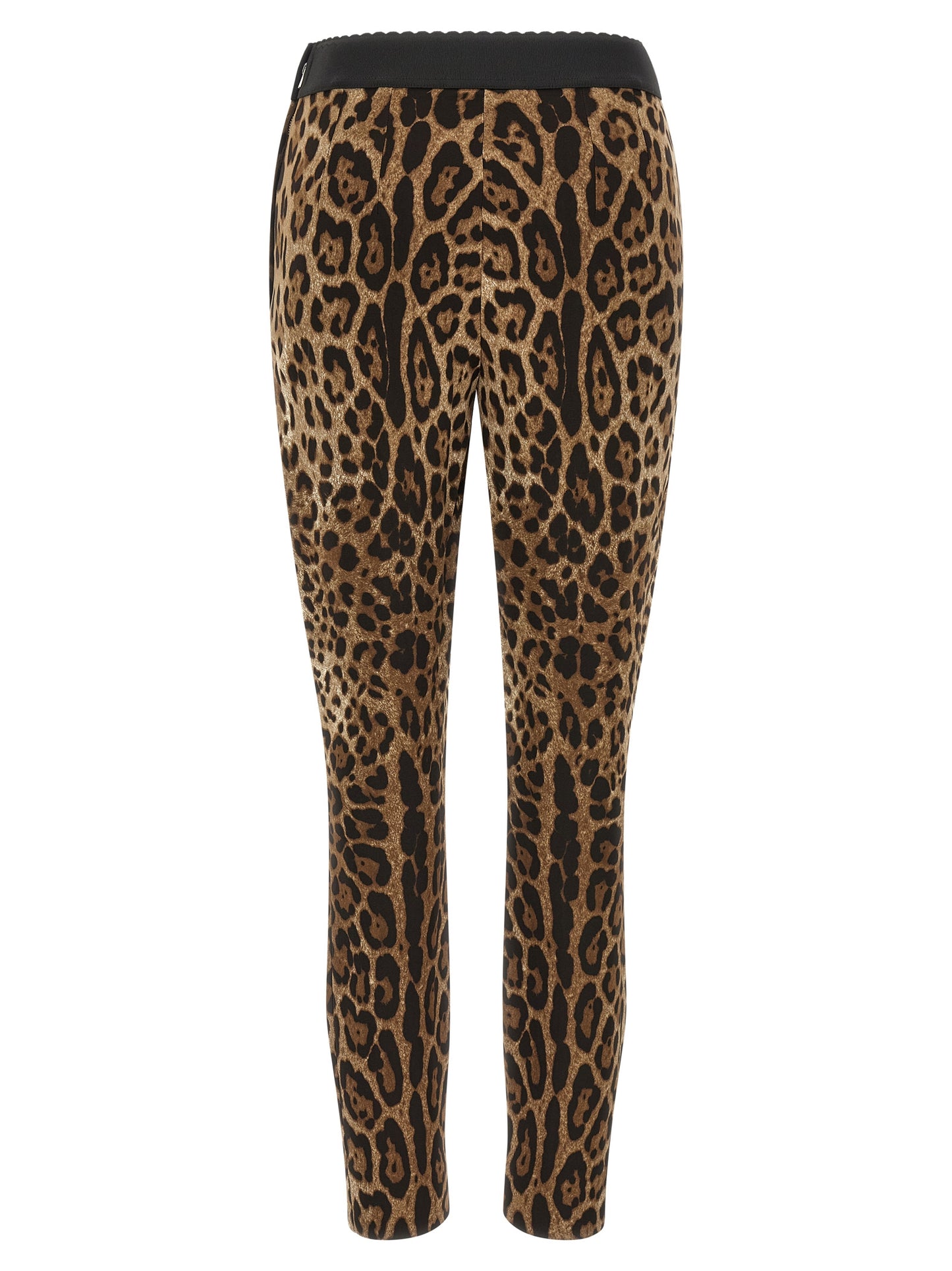 Leggings De Viscosa En Tono Marrón De Dolce & Gabbana