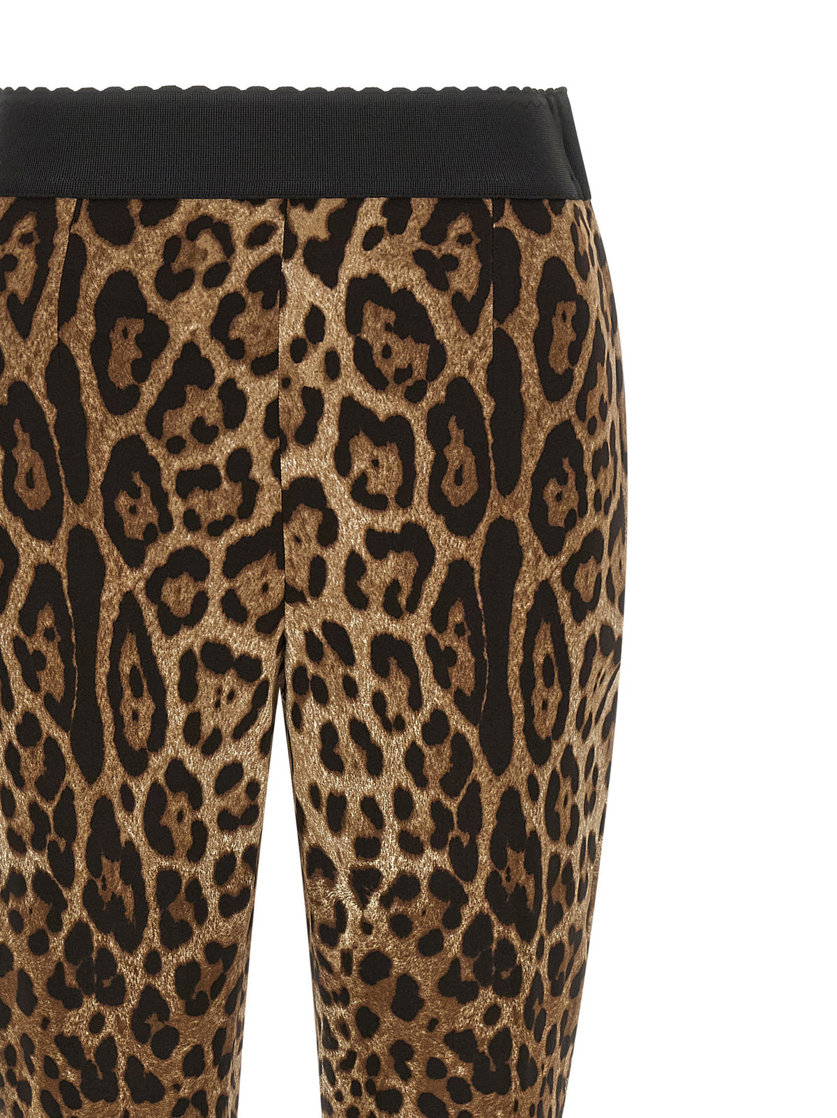 Leggings De Viscosa En Tono Marrón De Dolce & Gabbana