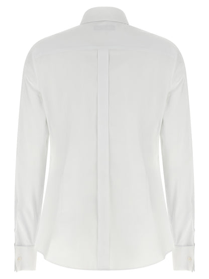 Dolce & Gabbana Blusa De Algodón Blanca Diseño Clásico