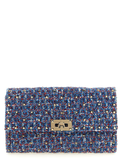 Valentino Garavani Sac bandoulière bleu en polyester