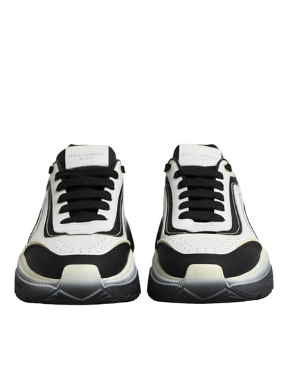 Chaussures baskets bicolores blanches et noires Daymaster Two Tone Dolce & Gabbana