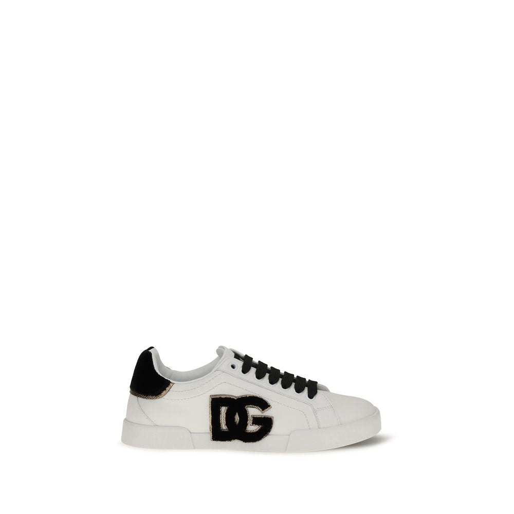 Dolce & Gabbana White Sneakers - Low Top Bos Taurus Calfskin