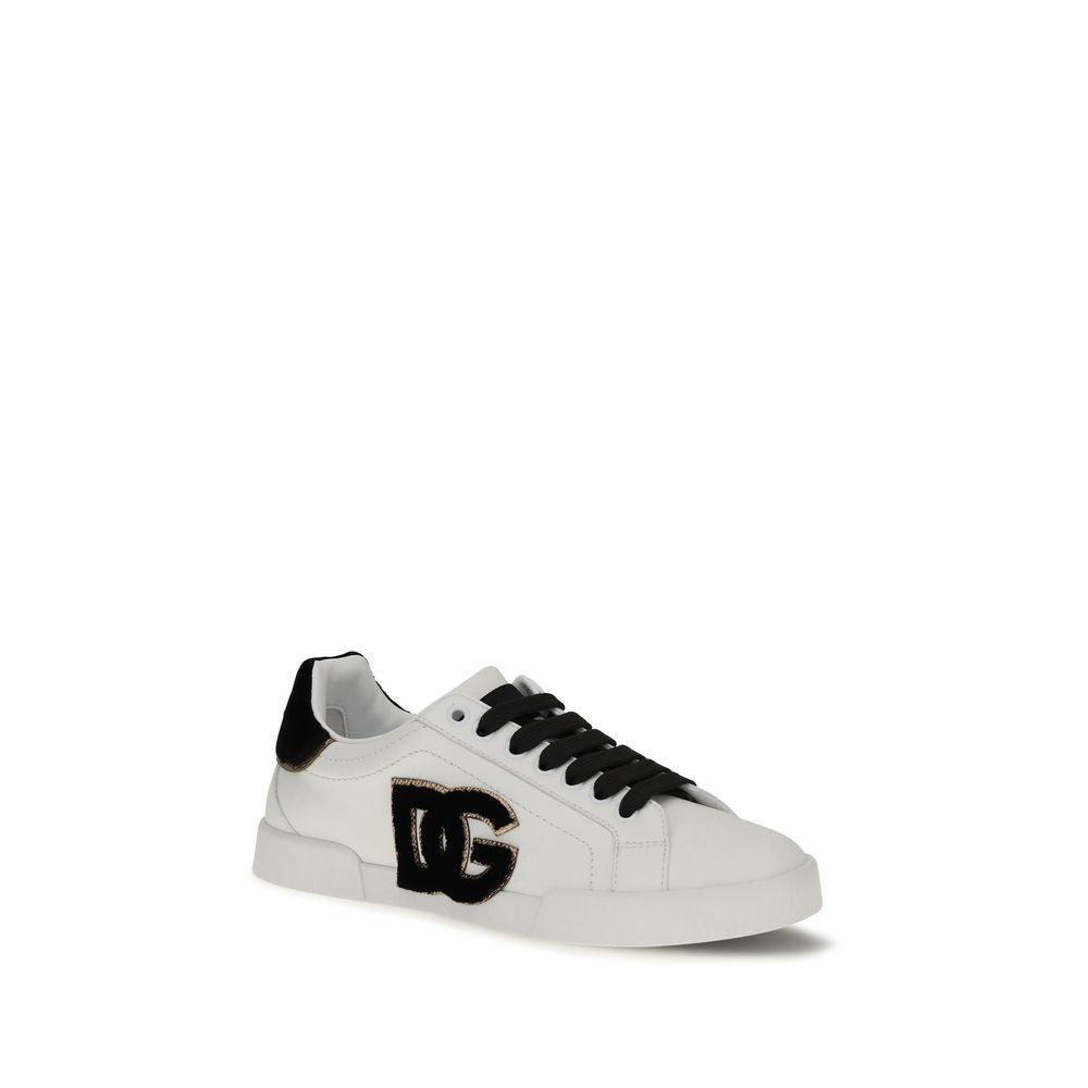 Dolce & Gabbana White Sneakers - Low Top Bos Taurus Calfskin