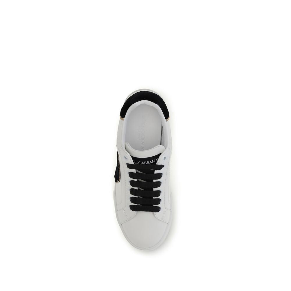 Dolce & Gabbana White Sneakers - Low Top Bos Taurus Calfskin