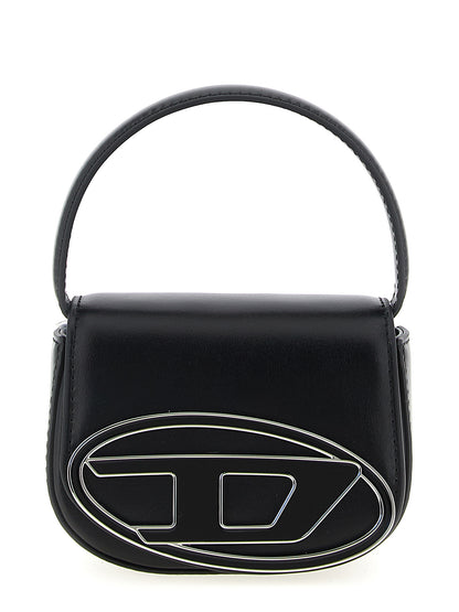 Diesel Black Cowhide Handbag Model 1DR XS